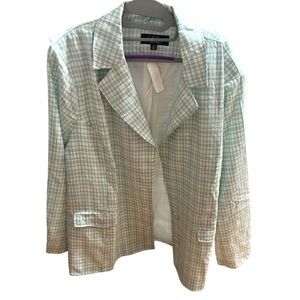 Nwt Coffee Shop 3x blue white blazer